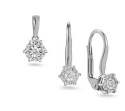 Heratis Forever Fehérarany briliáns szett 0, 220 ct IZBR040AS