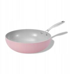  Elmich tapadásmentes kerámia wok serpenyő Vital Ø 28 cm rózsaszín