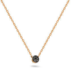 Heratis Forever Rózsarany nyaklánc fekete gyémántokkal 0, 020 ct IZBR890RNH