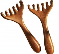  2 db fejmasszázs fésű szantálfa gua sha (Bomevarica1592411)