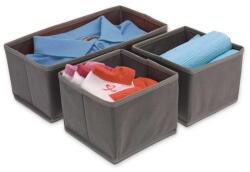 H&S Decoration Textil rendszerező fiókhoz 3 részes szennyestartó rekeszek Szürke (CP8501310)