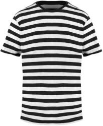 Mantis Tricou cu dungi pentru bărbați - Neagră / albă | M (M109s-1000136705)