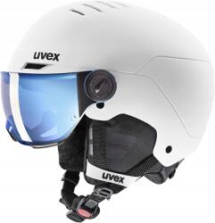 uvex Rocket Jr visor ifjúsági sísisak 51-55 cm fehér unisex (UVEX ROCKET JR VISOR 51-55CM)