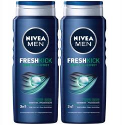 Nivea Fresh Kick Férfi tusfürdő Folyadék testmosáshoz 2x500ml (5905930224531)