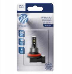 m-tech H11 Led Izzó H8 Fehér 12V PGJ19-1 Fehér 6000K