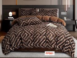 East Comfort Lenjerii Cocolino Cu Elastic, 6 Piese, Imitatie Blaniță De Chinchilla FPS01 Lenjerie de pat