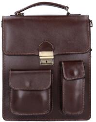 Max Moda Aktatáska álló nagy két zseb barna BŐR