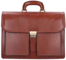 Max Moda Aktatáska 2 rekeszes barna 2 Nagy zseb BŐR