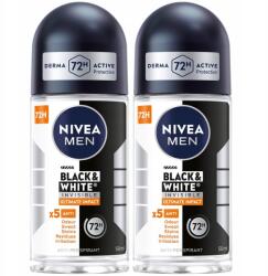 NIVEA Men Black&White Invisible Ultimate Impact izzadásgátló 2x50ml (5900017090818)