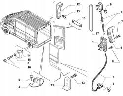 Blic Csomagtérfedél Zár Határoló 6010-07-038429P Blic