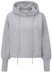 Mantis Női crop top pulóver - Szürke melírozott | XS (M140-1000291956)