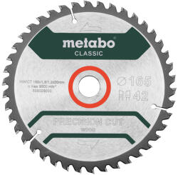 Metabo Precision Cut Wood - Classic Z42 WZ 5° /B körfűrészlap, 165mm (628027000)