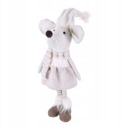 Tajemniczy ogród Karácsonyi dekoráció Téli álló egér bézs 62 cm Karácsony