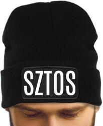  Férfi Téli Sapka Fekete Őszi Téli Vicces Divatos Nyomtatott (Czapka Zimowa SZTOS Czarna)