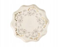 Party Deco Tányér Virágok, 20 cm, mix (1 op. 6 db)