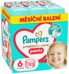 Pampers Premium care 6 Pants, 93db, 13-19kg (havi csomag)