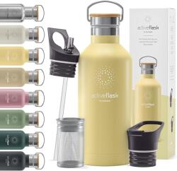 BeMaxx Rozsdamentes acél ivópalack Active Flask szívószál 1000ml (BeMaxx)
