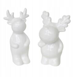 Dommio Kerámia rénszarvas fehér 11 és 13 cm, 2 db-os szett (DA-8624-8625)