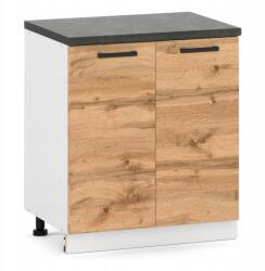 ULWE Konyhaszekrény Álló 2D Alsó 80cm Wotan tölgy (E-SD 80 2D B/DW)