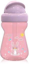 Lorelli Mini szívószálas sport itató - Animals Blush Pink