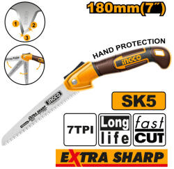 INGCO Összecsukható ágfűrész 180 mm (HFSW1806) - agrotrade