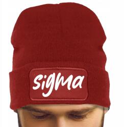  Férfi Téli Sapka Piros Ősz Tél Vicces Divatos Sigma Nyomtatás (Czapka Zimowa Sigma Czerwona)