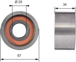 GATES Szíjtárcsa/vezetőgörgő, fogasszíj GATES T41178 for FIAT, IVECO, PEUGEOT, RENAULT, … (T41178)