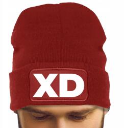  Férfi Téli Sapka Piros Őszi Téli Vicces Divatos Nyomtatás XD (Czapka Zimowa XD Czerwona)