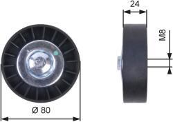 GATES Szíjtárcsa/vezetőgörgő, hosszbordás szíj GATES T36397 for SAAB (T36397)