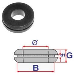 Romix Kábelátvezető, vezeték átvezető gumigyűrű, gumidugó univerzális 8 mm-es belső átmérővel C60488 (1 db) (C60488)