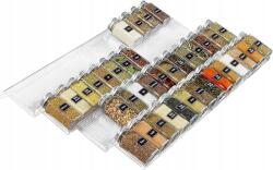 Deco Haus Univerzális fűszertartó 64 tégelyes fiókhoz (ORGANIZER NA SŁOIKI Z PRZYPRAWAMI X64)