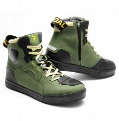Rebelhorn Motoros Cipő Rebelhorn Vandal 2 Olive Green Black Orange (37)