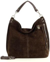 Genuine Leather MARCO MAZZINI Bőr válltáska Renella nubuk | Barna