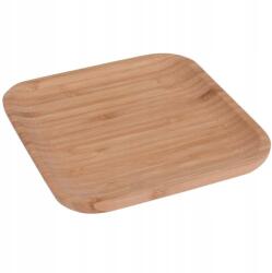 Excellent Houseware Bambusz Snack Patera 17x17cm Négyzet alakú Tálca Gyertyákhoz Édességek (784230550)