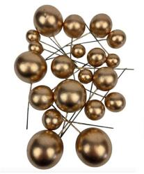 Vegyes drótos bogyó csomag, arany. 20 db/cs