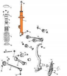 Chrysler OE Lancia Thema Chrysler 300 Dodge Charger bal első lengéscsillapító