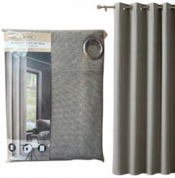  Sötétítő függöny karikák 140x260cm Barna árnyalatok (szara zaslona)