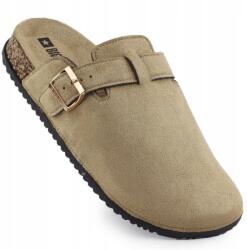 Big Star Női beépített velúr flip-flop papucs bézs Big Star SS274738 36 (SS274738)