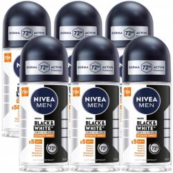 NIVEA Men izzadásgátló Black&White Invisible Ultimate Impact 6x50ml (85392x6 Invisible Ultimate Impact)
