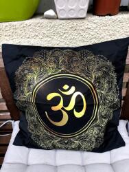  Om mantrás párnahuzat-Fekete