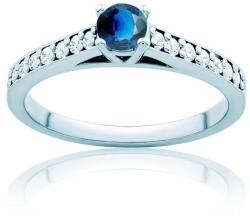 SAVICKI Inel Heart of the Ocean: aur alb, safir albastru - savicki - 5 526,00 RON