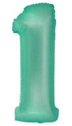 Menta 1-es Mint Mat szám fólia lufi 76 cm
