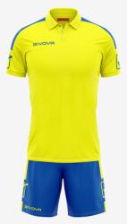 Givova KIT PLAY dressz sárga-ciánkék XL