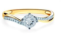 SAVICKI Inel de logodnă SAVICKI: aur bicolor, diamante - savicki - 5 844,00 RON