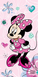  Disney Minnie Pink Floral fürdőlepedő, strand törölköző 70x140cm