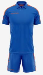 Givova KIT PLAY dressz azúrkék-neon narancssárga L