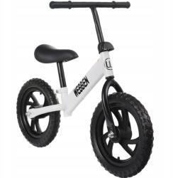  Könnyű, fehér, állítható egyensúlyozó futóbicikli gyerekeknek, 12 colos kerekekkel (Berry-7)