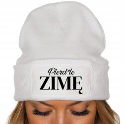  Női Sapka Tél Fehér Ősz Tél Vicces Divatos Nyomtatott Fing* Tél (Czapka Zimowa Pierd*lę Zimę Biała)