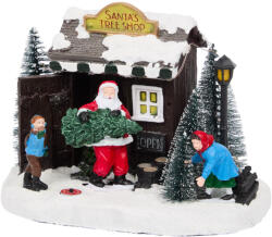 Karácsonyi világítós jelenet - Mikulás karácsonyfa boltja (3219205)