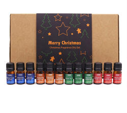 AWM Illóolaj válogatás díszdobozban - Ünnepi öröm szett (12 x 5 ml) (XFOSet-02)